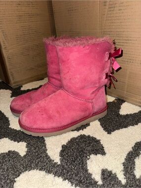UGG Pink Shearling Lined Booties